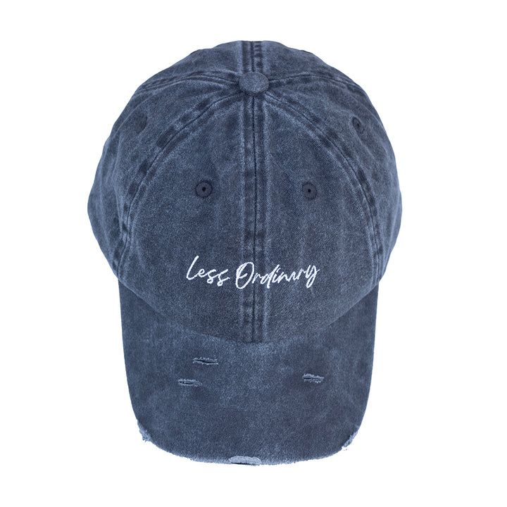 Cursive Distressed Hat